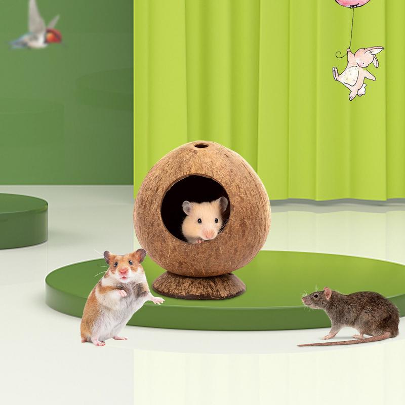 Natural Coconut Shell Hiding Cage