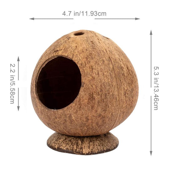 Natural Coconut Shell Hiding Cage